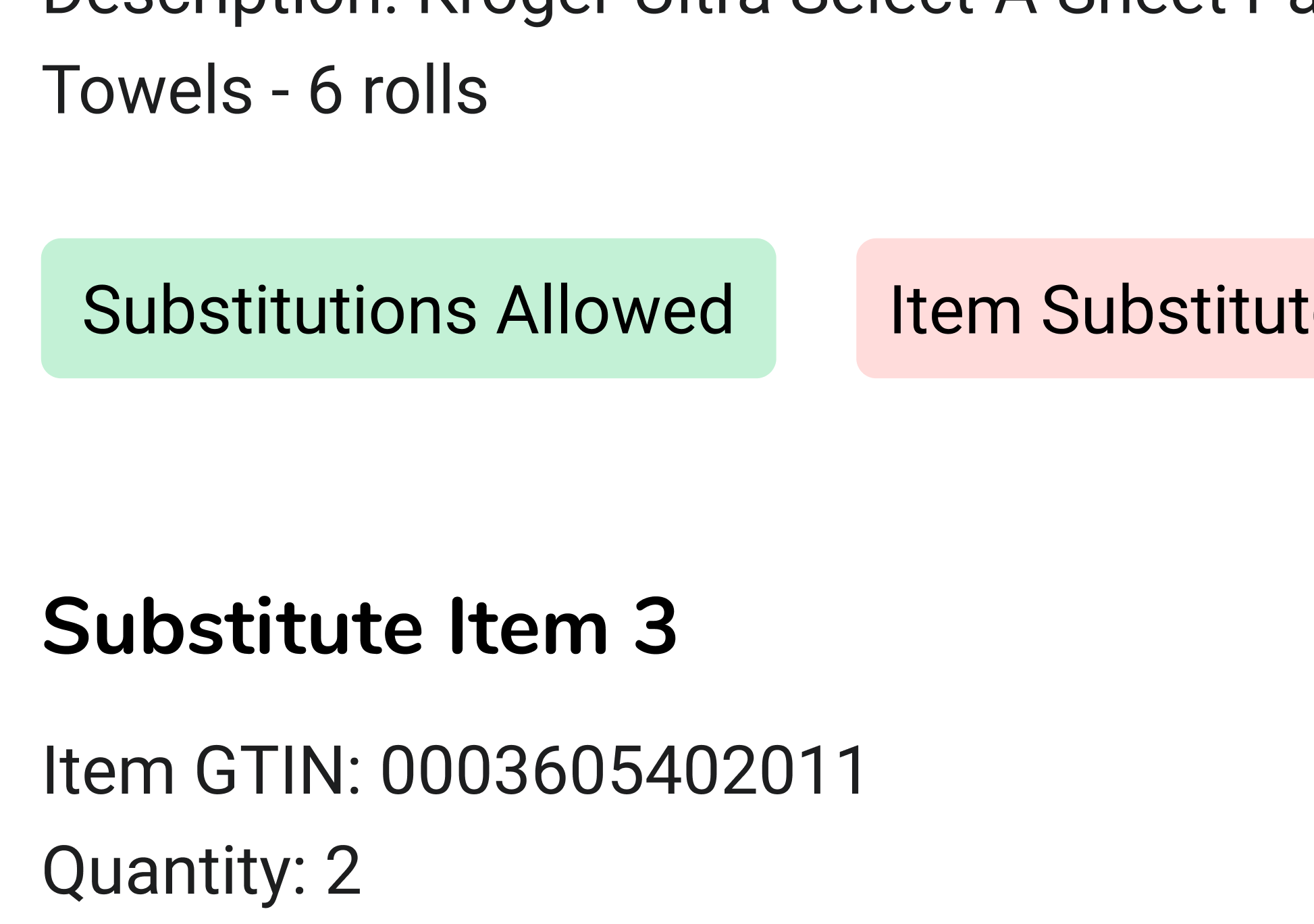 Line Item Replacements Visibility
